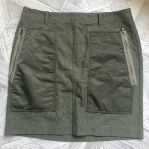 J. Crew size 6 green skirt